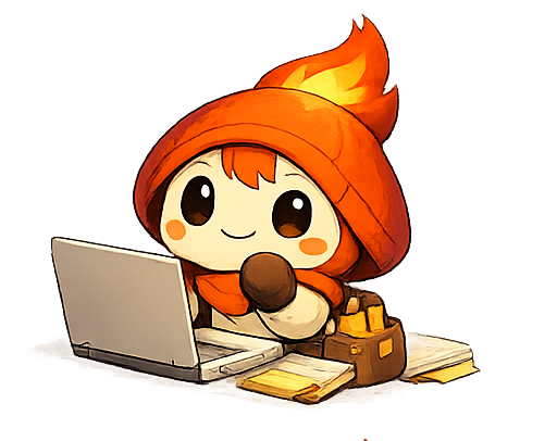 PC作業中のトモッシー