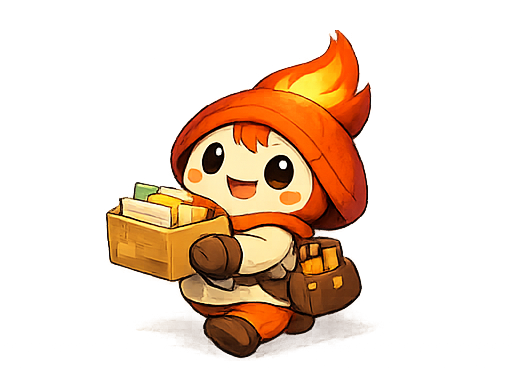 箱を抱えて歩くトモッシー